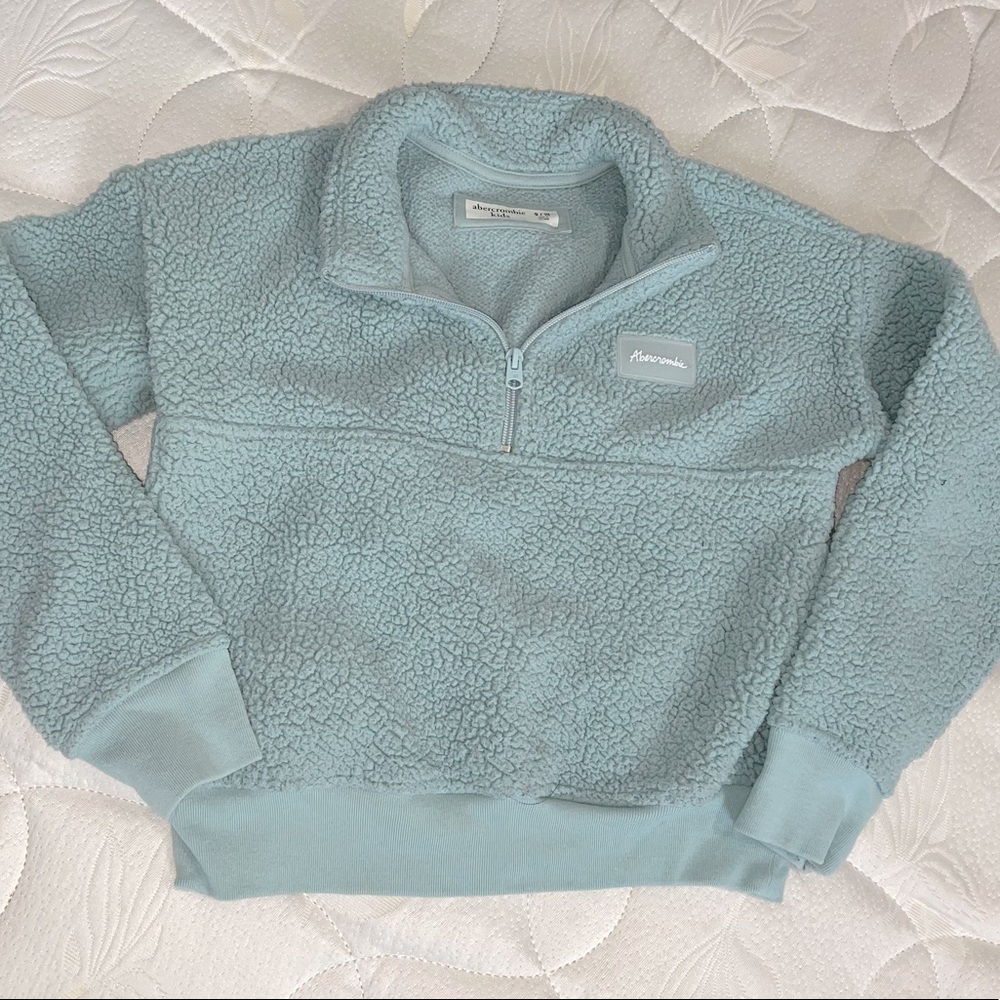 Girls Light Blue Abercrombie Hoodie